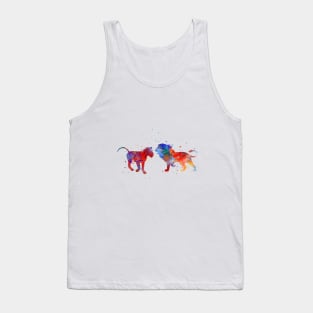 Lion couple Tank Top